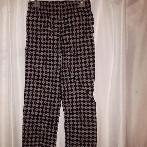 NWOT Plaid Black Gray Red PJ Pants size M - Picture 2 of 5